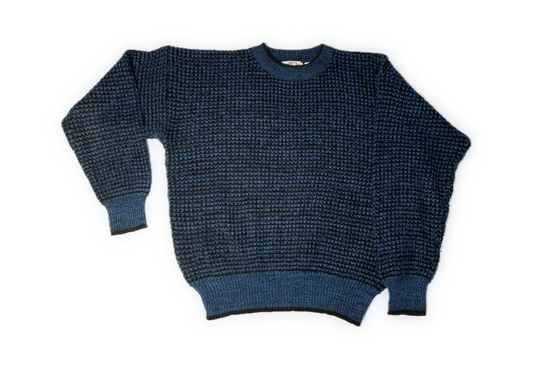 Midwest Traders Knit Sweater Black and Blue