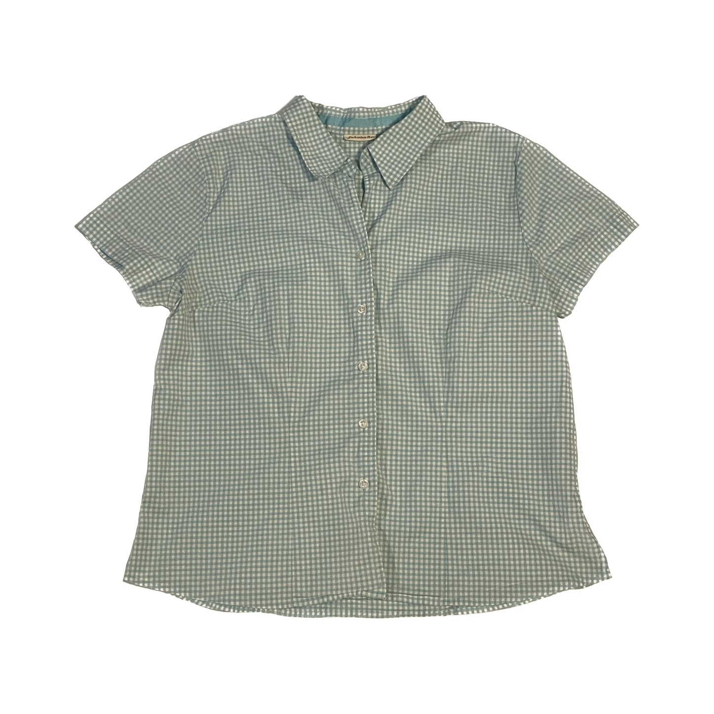 Checkered Short Sleeve Button Up