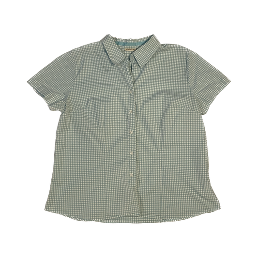 Checkered Short Sleeve Button Up