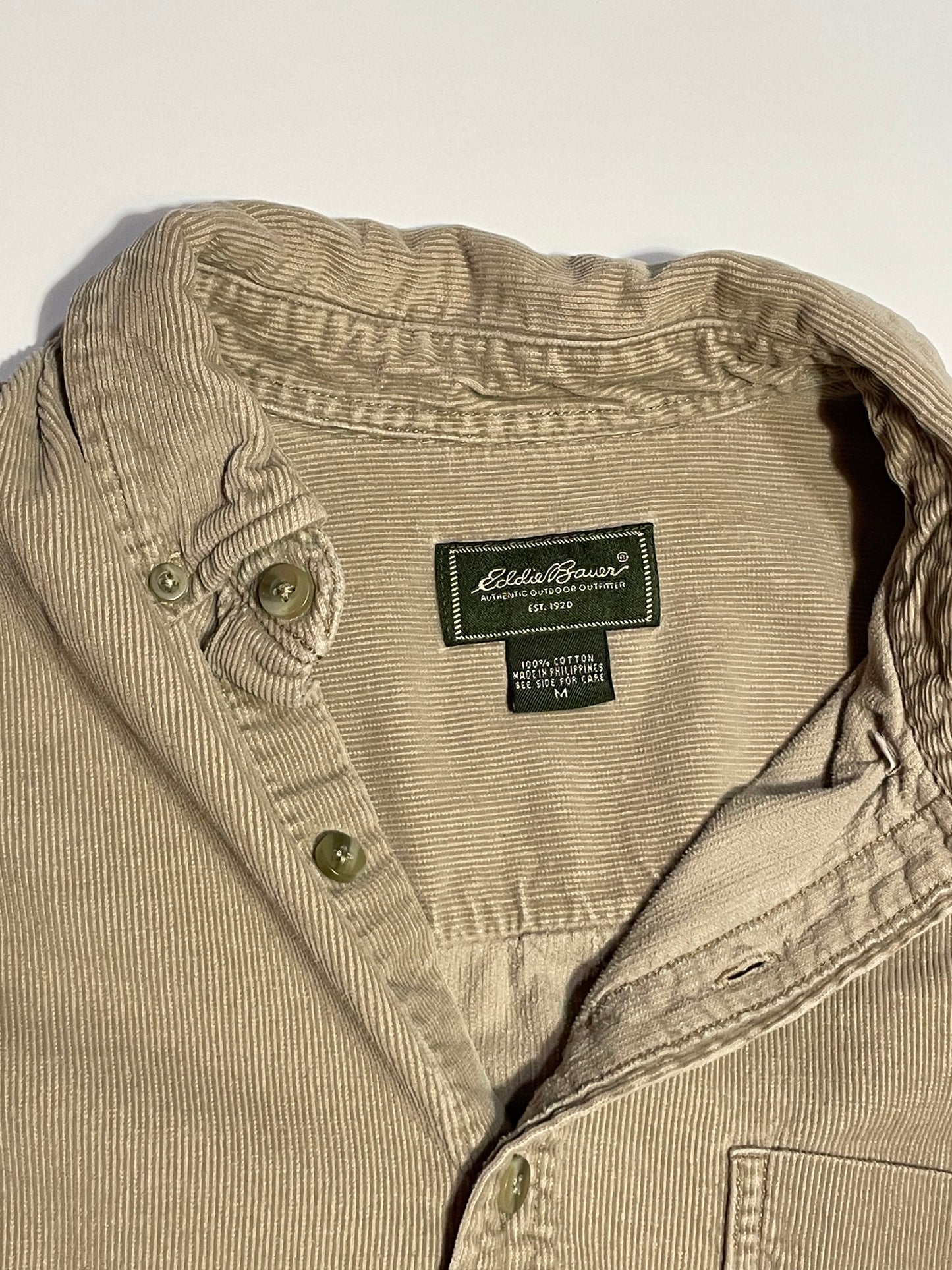 Eddie Bauer Corduroy Button Up