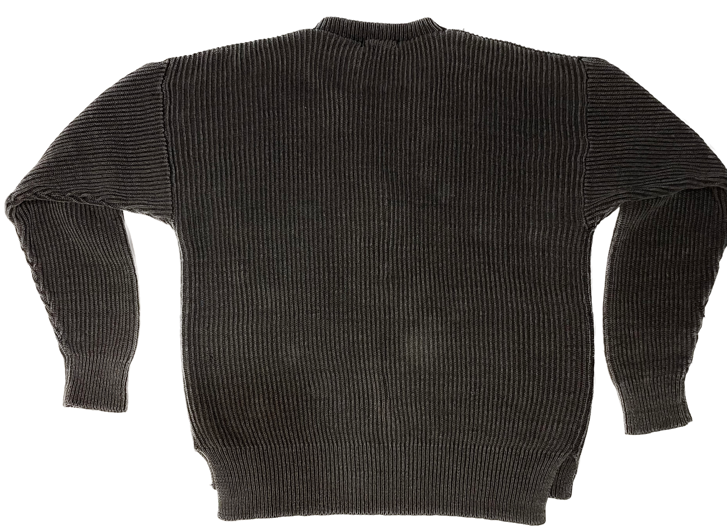 ROUGH CUT Charcoal Gray Half Button Up Sweater