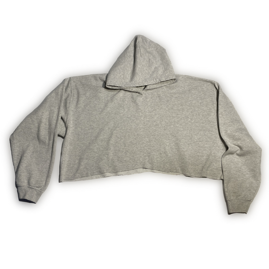 Rani Ban Co Cropped Gray Hoodie