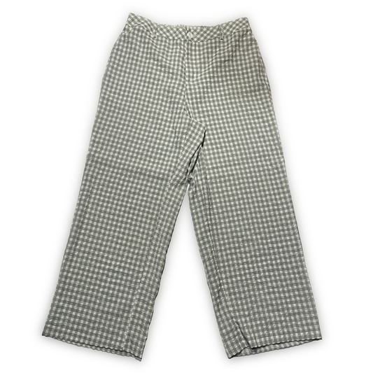 Gingham Green Shein Curve Pants