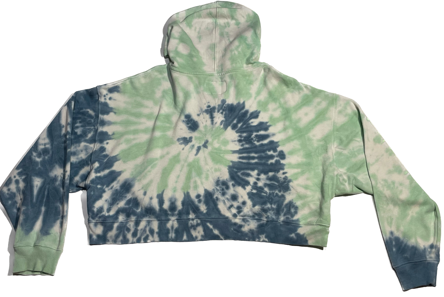 Tie Dye Cropped Zip Up Hoodie